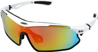 Produktbild von YEAZ Sport-Sonnenbrille weiß/schwarz/rot SUNRAY