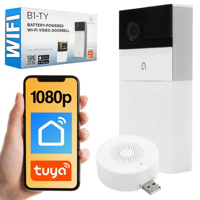 Obrázek produktu pro Tuya Laxihub B1-TY Bateriový zvonek s Wifi kamerou