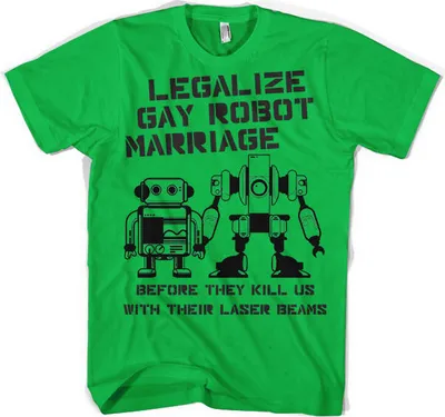 Produktbild von Legalize Gay Robot Marriage - Medium - Green