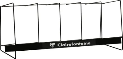 Produktbild von Clairefontaine Metalldisplay Geschenkpapierrollen à 2m Schwarz 999980C