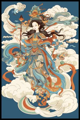 Produktbild von Plakat 53x81cm Himmlische Visionärin