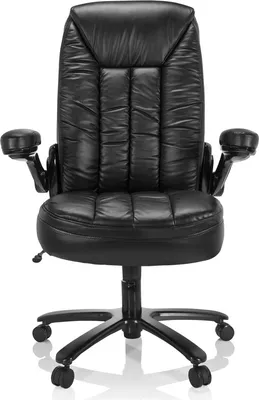 Obrázok produktu pre hjh OFFICE XXL otočná stolička INSTRUCTOR III kancelárska stolička čalúnená do nosnosti 220 kg so sklopnými podrúčkami Imitácia kože pre kanceláriu, domácnosť