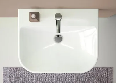 Immagine prodotto di Geberit Smyle lavabo 500248, 70x48cm, avec trou pour robinetterie et trop-plein, 500.248.01.8, 500.248.01.8