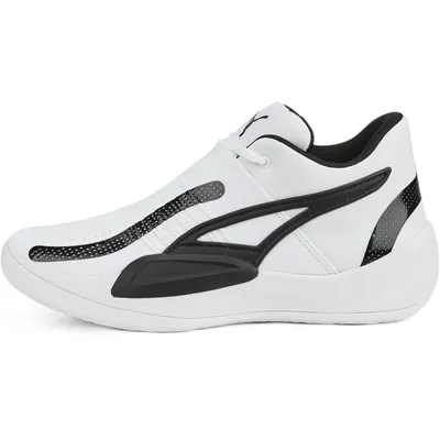 Produktbild von PUMA Rise Nitro Basketballschuhe Unisex puma white/puma black 45