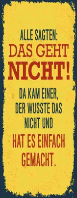 Produktbild von vianmo Holzschild 27x10 cm alle sagten das geht nicht da kam
