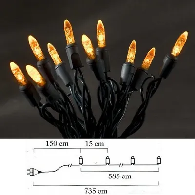 Produktbild von LED Lichterkette 3602-850 40 Dioden 240V IP20, orange