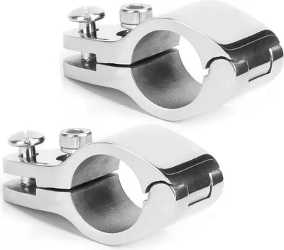 Image de 2pcs Bimini Top Jaw Slide Clamp bateau en acier -matériel pour les yachts commerciaux gonflables25mm
