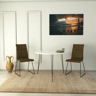 Produktbild von Skye Decor, Sandalf - Shiny White, Tische, Weiß, 90 x 75 x 90 cm