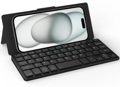 Productafbeelding van Bluetooth-toetsenbord voor iPad, minitoetsenbord voor telefoon, ultradun draagbaar, opvouwbaar