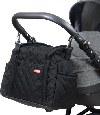 Produktbild von BabyLux Wickeltasche Kinderwagentasche Pflegetasche CandyPIK SCHWARZ
