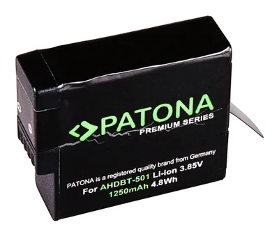 Obrázek produktu pro Aku GoPro Hero 5/6/7 /8 AABAT-001 1250mAh Li-Ion Premium