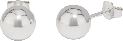 Produktbild von Paar Kugel Ohrstecker 925 Sterling Silber Kugelstecker 8mm 5309