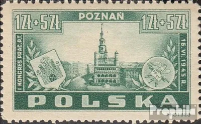 Produktbild von Briefmarken Polen 1945 Mi 403 (kompl.Ausg.) gestempelt Postbeamtenkongreß