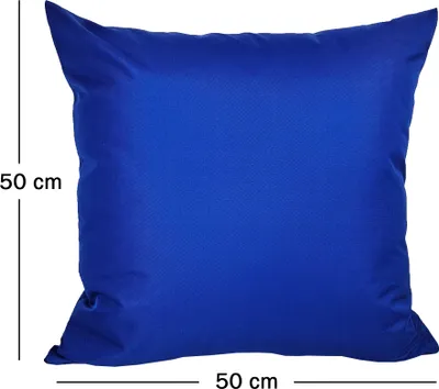Produktbild von JACK 2er Set 50x50cm Outdoor Kissenhülle Kissenbezug Wasserfest Sitzkissen Lounge Kissen Garten Stuhl Lotus Effekt, Farbe:Blau