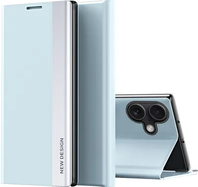 Image de Étui pour iPhone 17 Étui magnétique en cuirPolyuréthaneavec fonction de support Bleu