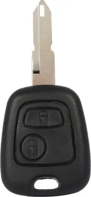 Obrázek produktu pro Klíč, dálkové ovládání bezklíčového vstupu, klíčenka, prázdná čepel 2 tlačítka pro Peugeot 206 Men auto