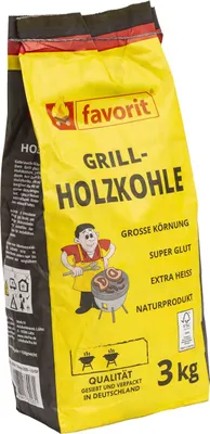 Produktbild von Favorit Holzkohle aus Buschholz 3 kg