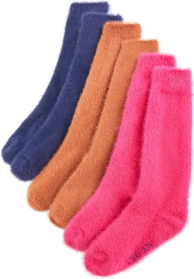 Produktbild von 5 Paar Kindersocken dkd-home-decor, EU 23-26, Marineblau, Cognac, Knallrosa, Altrosa, Ocker