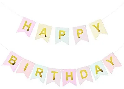 Produktbild von Girlande Happy Birthday - Bunte Dekoration