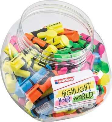 Immagine prodotto di edding Highlighter Mini 7 4-51641 assortiti 100 pezzi.