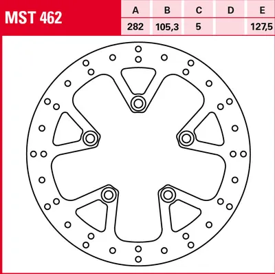 Produktbild von TRW Bremsscheibe Allround starr MST462 Tiger Explorer 1200XR V201