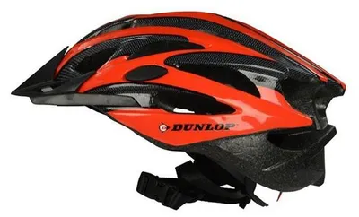 Image de Casque de vélo VTT Dunlop pour homme et femme, rouge et noir, taille M (55-58 cm)
