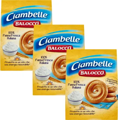 Produktbild von BALOCCO Faccine - Italienisches Mürbegebäck mit Schokolade und Haselnüssen 700g (Ciambelle, x3)