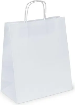 Image de Sac en papier pour cadeaux, blanc, 305 x 170 x 340