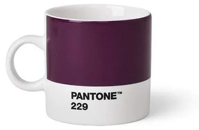 Espressotasse aus Feinkeramik, 120 ml, Aubergine