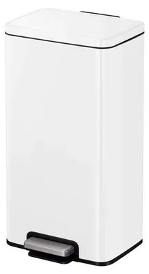Produktbild von EKO - Madison Treteimer 30 Liter - Stainless Steel Plastic - Matt Weiß