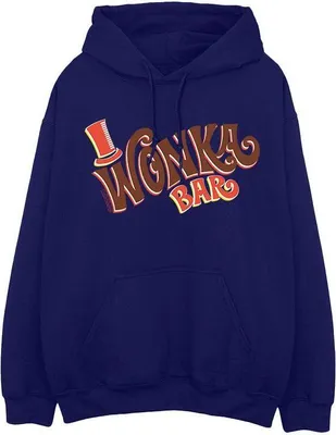 Immagine prodotto di Willy Wonka - Felpa con cappuccio "Bar Logo" da uomo BI19929 (L) (blu navy)