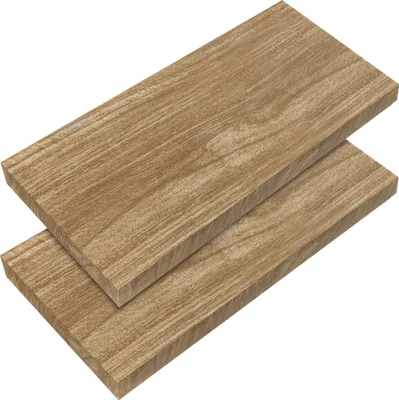 Produktbild von CASARIA® 2x Wandregal Holz Eiche Regal mit Halterung 15kg Tragkraft Hängeregal Küche Wohnzimmer Flur Wand Schweberegal Bücherregal Regalbrett Schwebend 50cm