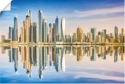Produktbild von ARTland Poster Dubai marina Größe: 60x40 cm