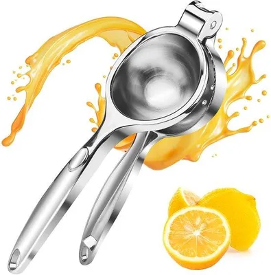 Zdjęcie produktu dla Unyqoos® Ręczna praska do cytryn – średnica 7 cm, antypoślizgowa ręczna praska do owoców cytrusowych | Idealna do kuchni, baru i restauracji