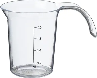 Image de plast team39060800 plast team Messbecher "Palermo", 0,5 litre, transparent