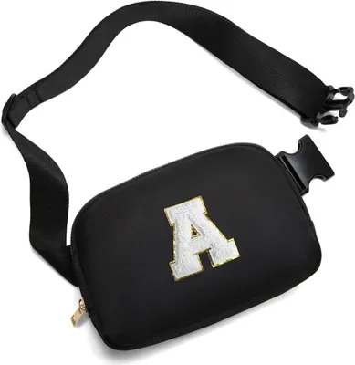 Obrázek produktu pro Fanny Pack Fanny Pack tašky přes rameno pro ženy s iniciálami dopisu Patch Teenage Girls dárky Trendy Stuff personalizované narozeninové dárky pro teenagery, A