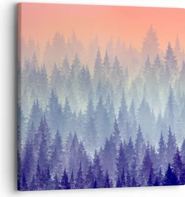 Produktbild von Bild auf Leinwand - Leinwandbild - Wald Baum Natur - 30x30cm - Wand Bild - Wanddeko - Wandbilder - Leinwanddruck - Bilder - Kunstdruck - Wanddekoration - Leinwand bilder - Wandkunst - AC30x30-3929