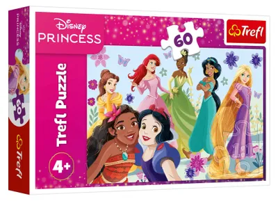 Obrázek produktu pro Puzzle – 60 – Princezny v akci – Princezna Disney – Trefl 17409