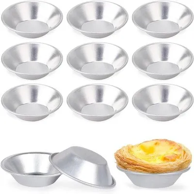 Obrázok produktu pre Formy na muffiny a koláče z hliníka, 12 kusov, vhodné na pečenie a s nepriľnavým povrchom