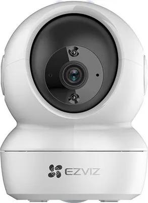 A white EZVIZ 3MP Pan & Tilt Camera H6c Pro 2K is shown against a white background.