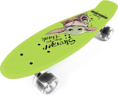 Produktbild von Grogu Pennyboard – Kompaktes Design aus Polypropylen mit Aluminium-Achsen