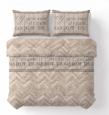 Productafbeelding van Sleeptime Lazy Dekbed Visgraat Zand 200 x 220 cm