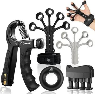 Produktbild von Famanu Handtrainer Set - Verstellbare Unterarmtrainer für Fitness und Rehabilitation