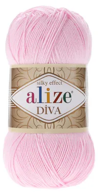 Strickgarn ALIZE DIVA Sommerwolle Häkelgarn Wolle Sommer Stricken Häkeln 185 pink