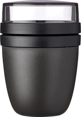 Produktbild von MEPAL 107648041100 MEPAL Speisebehälter Ellipse nordic black 0,5 + 0,2 l