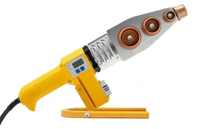 Produktbild von Rohrschweißgerät - Kunststoffrohr Schweißgerät - 220–240V 850W - Für PB/PP/PE/PPR-Rohre - EU-Stecker - Gelb