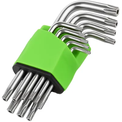 Obrázok produktu pre Sada 9-dielnych kľúčov Torx typu L (T10, T15, T20, T25, T27, T30, T40, T45, T50)