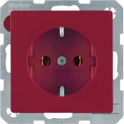 Immagine prodotto di Presa Berker 41436012 SCHUKO rossa con Berker Q.1/Q.3