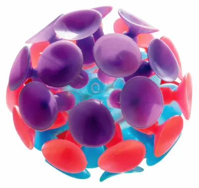 Produktbild von EDUPLAY 130-142 Saugball Ø 6 cm aus Kunststoff, bunt