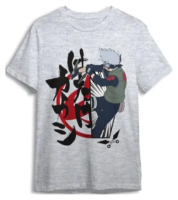 Productafbeelding van Naruto T-shirt, Kakashi, grijs, maat L